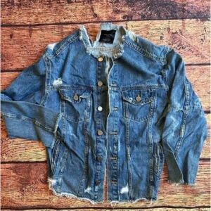 Distressed Blue Denim Jacket